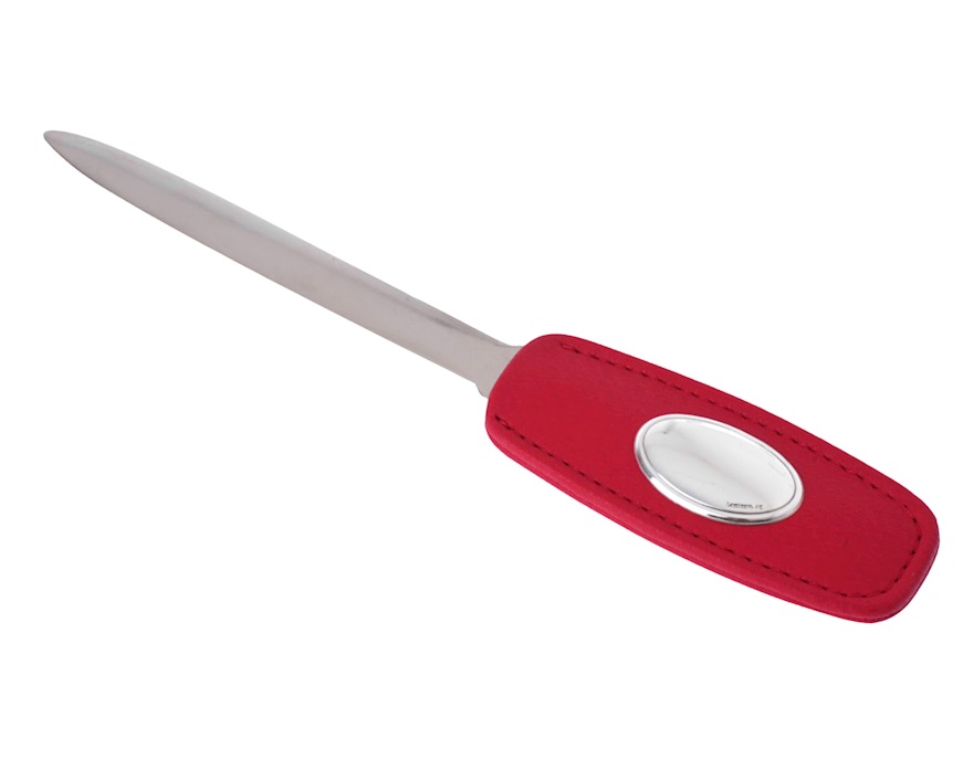 Set ufficio argento bilaminato 5 pezzi rosso Selezione Zanolli