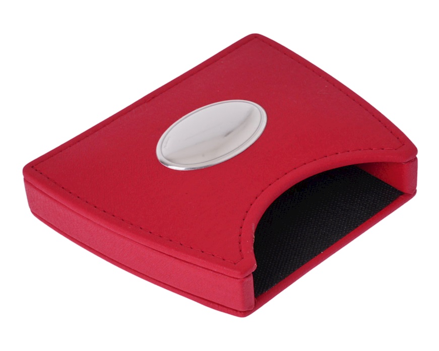 Set ufficio argento bilaminato 5 pezzi rosso Selezione Zanolli