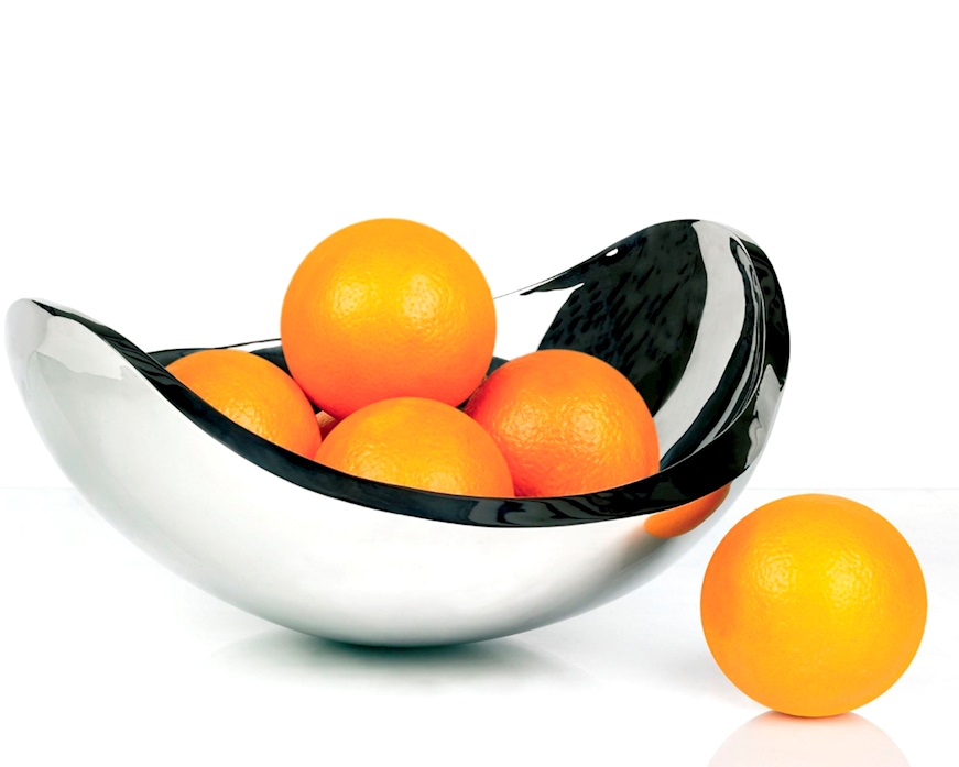 Centrotavola Ninnananna acciaio arancio Bugatti