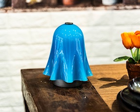 Table lamp Fantasmino Murano glass aquamare Venini