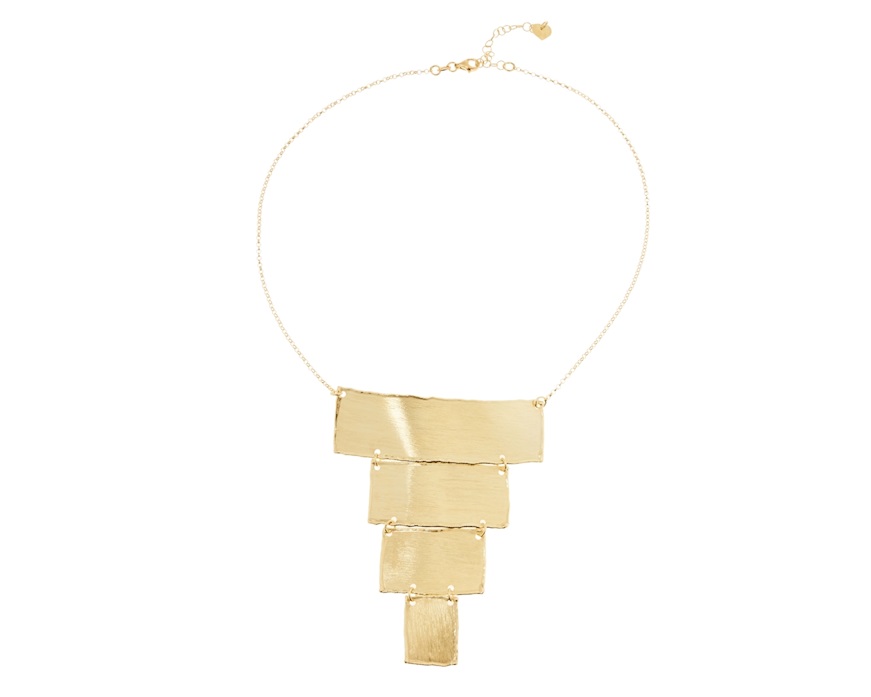 Collana argento dorato con rettangoli Selezione Zanolli