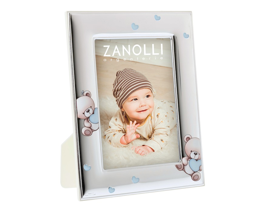 Picture frame Orsetti Cuori blue Selezione Zanolli