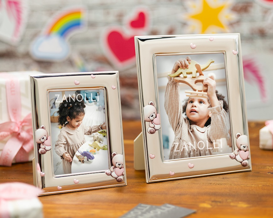 Cornice Orsetti Cuori rosa Selezione Zanolli