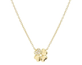 Necklace Petit Sparkle silver four-leaf clover Nomination