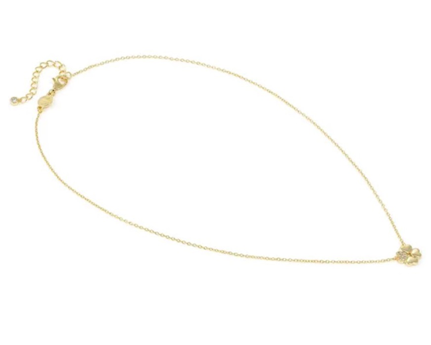 Necklace Petit Sparkle silver four-leaf clover Nomination