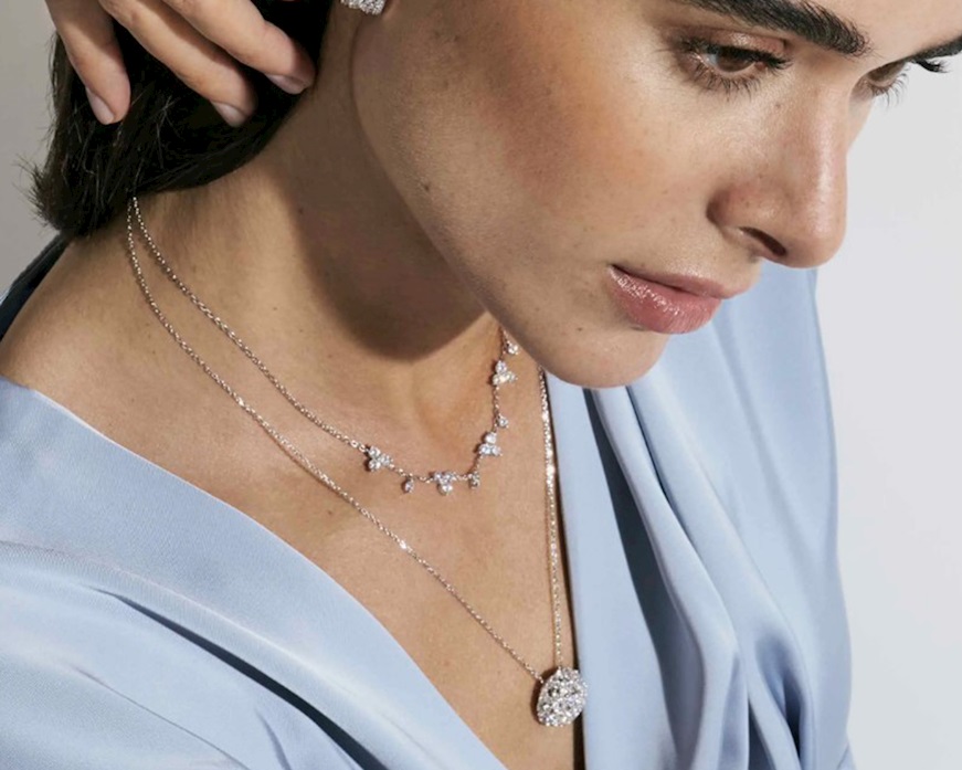 Necklace Life Bouquet silver with zircons Nomination