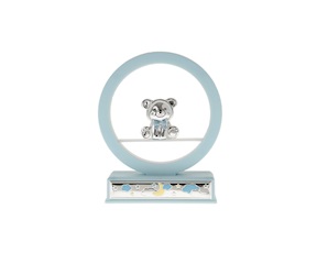 Music box Teddy Bear pvd Silver blue Selezione Zanolli