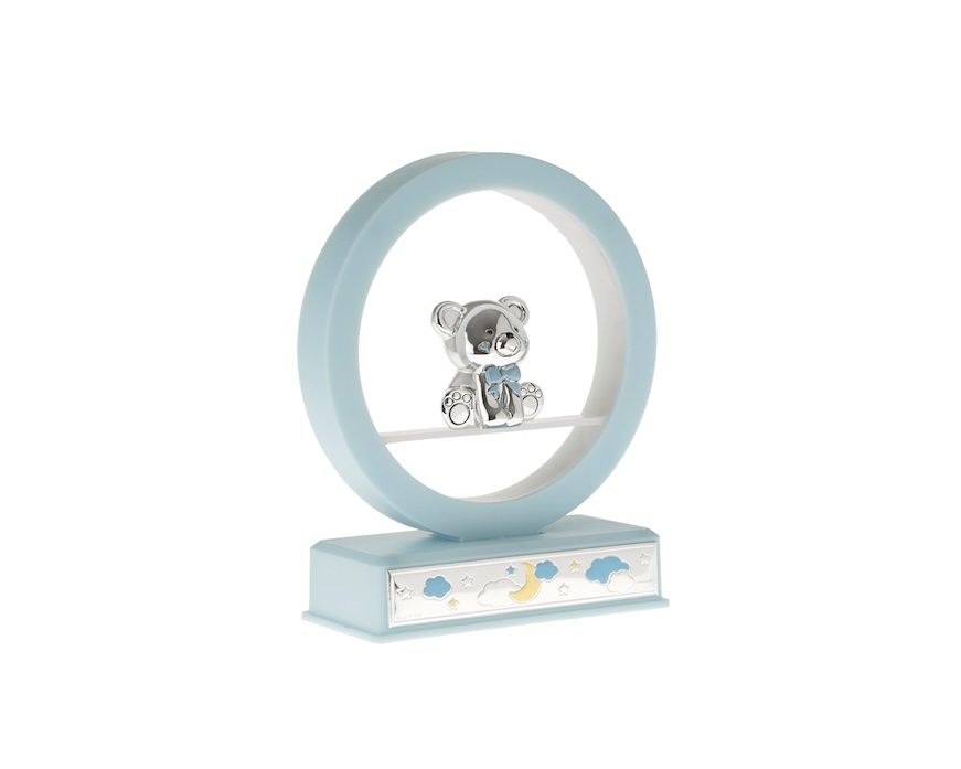 Music box Teddy Bear pvd Silver blue Selezione Zanolli