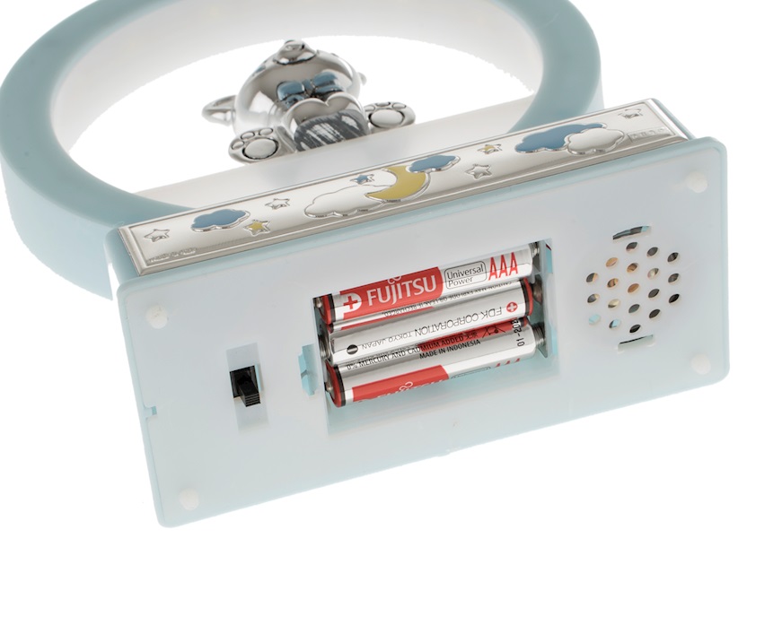 Music box Teddy Bear pvd Silver blue Selezione Zanolli