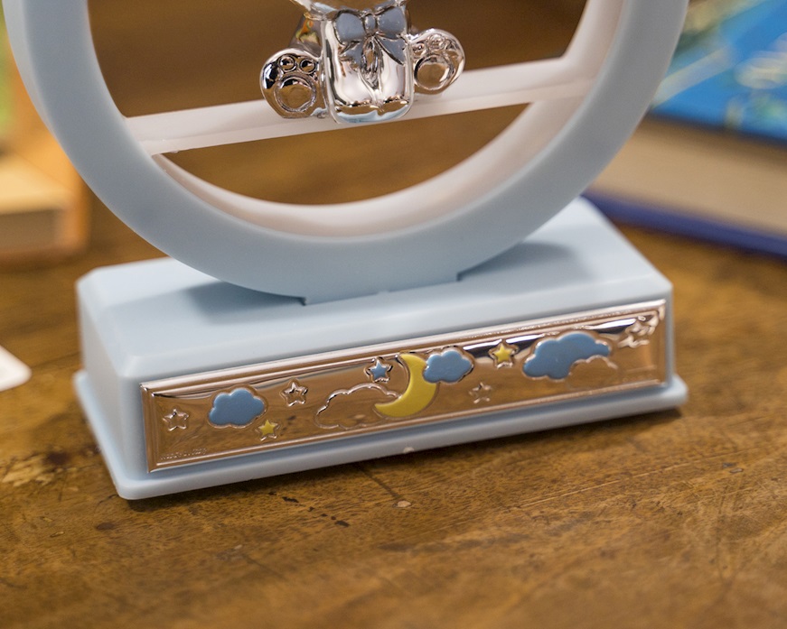 Music box Teddy Bear pvd Silver blue Selezione Zanolli