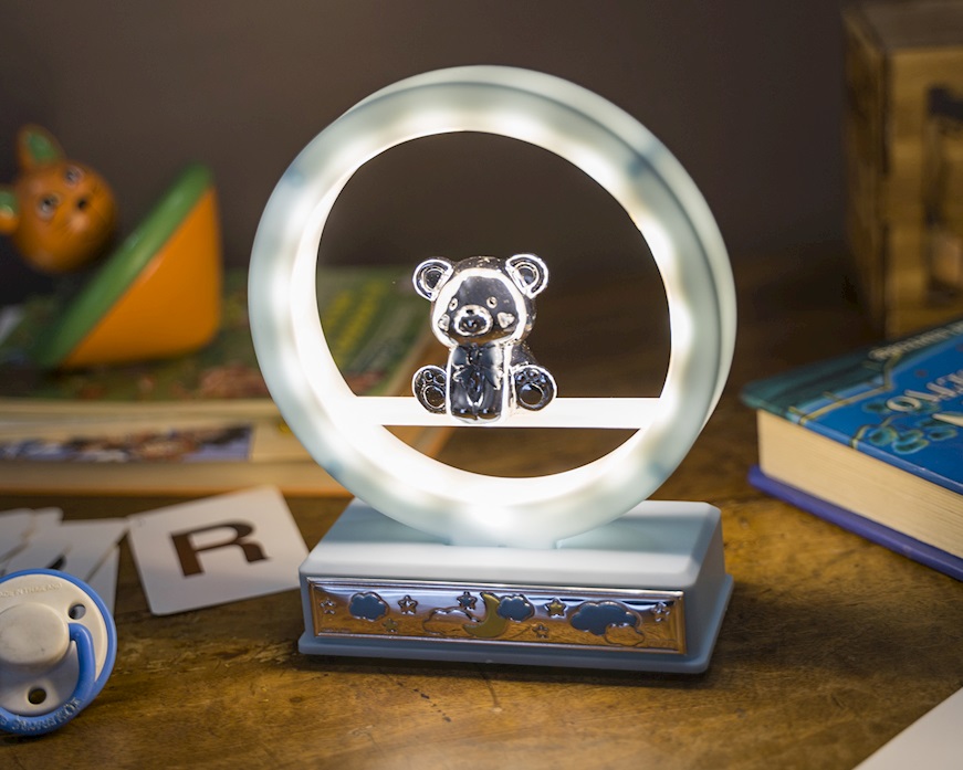 Music box Teddy Bear pvd Silver blue Selezione Zanolli