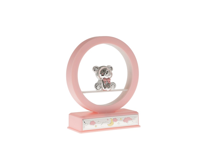 Luce Carillon Orsetto argento pvd rosa Selezione Zanolli