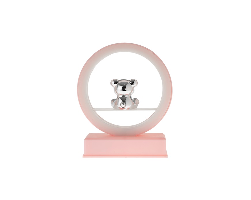 Luce Carillon Orsetto argento pvd rosa Selezione Zanolli