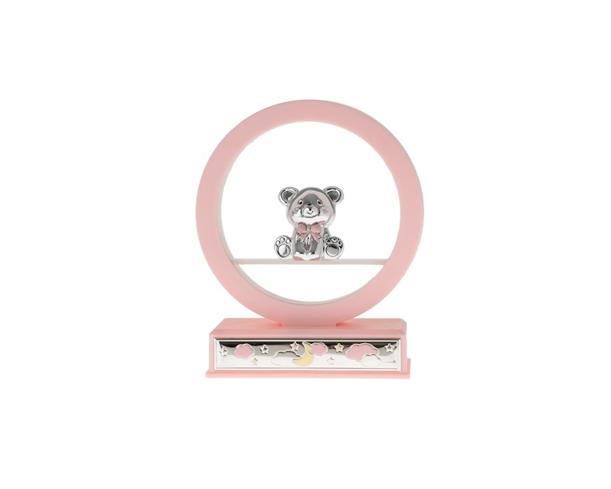 Luce Carillon Orsetto argento pvd rosa Selezione Zanolli