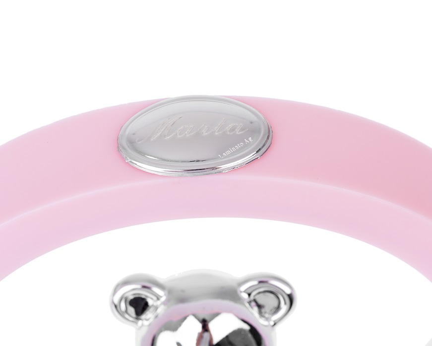 Luce Carillon Orsetto argento pvd rosa Selezione Zanolli