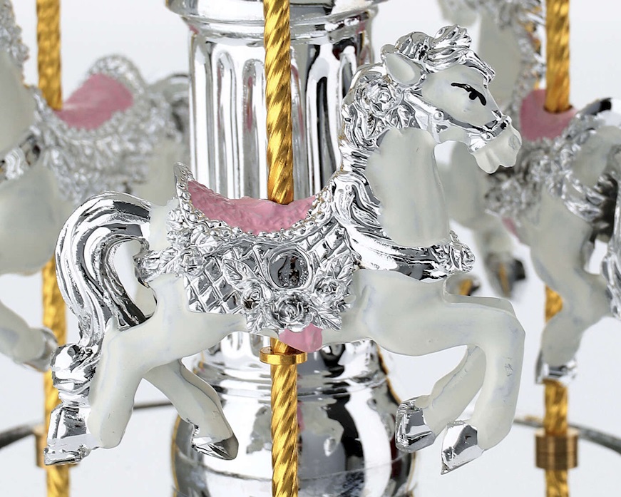 Carillon Giostra dei Cavalli rosa Selezione Zanolli