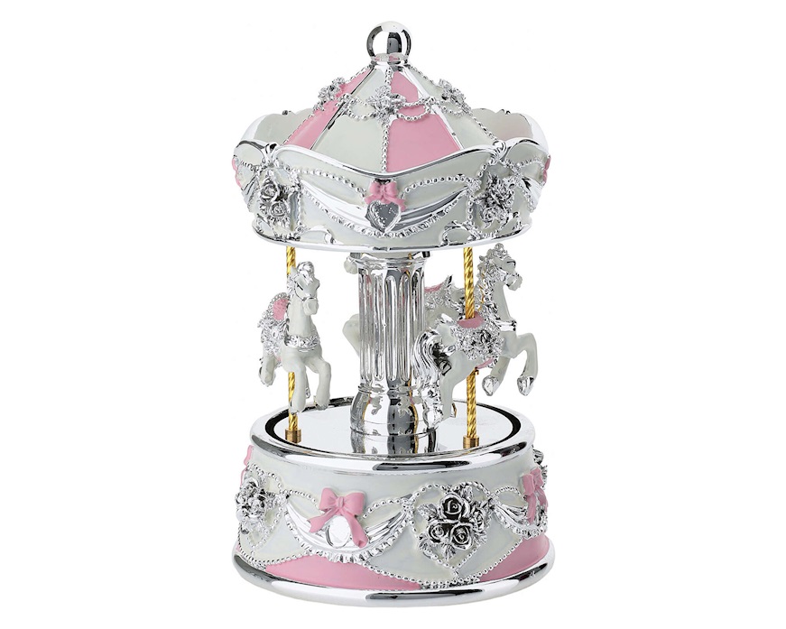 Carillon Giostra dei Cavalli rosa Selezione Zanolli