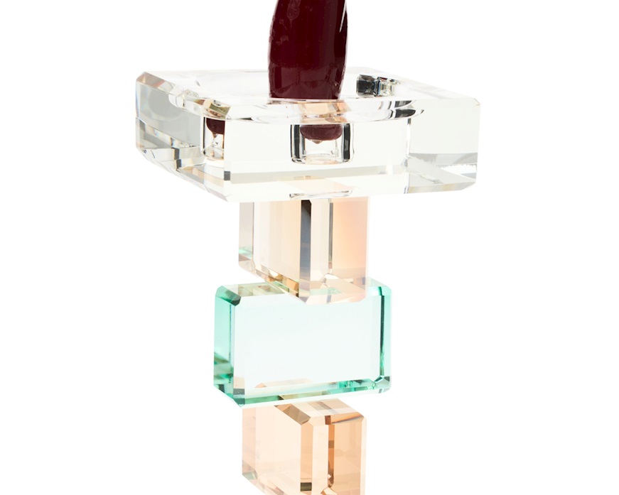 Candeliere cristallo colorato piccolo Selezione Zanolli