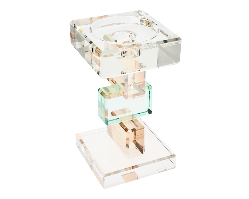 Candeliere cristallo colorato piccolo Selezione Zanolli