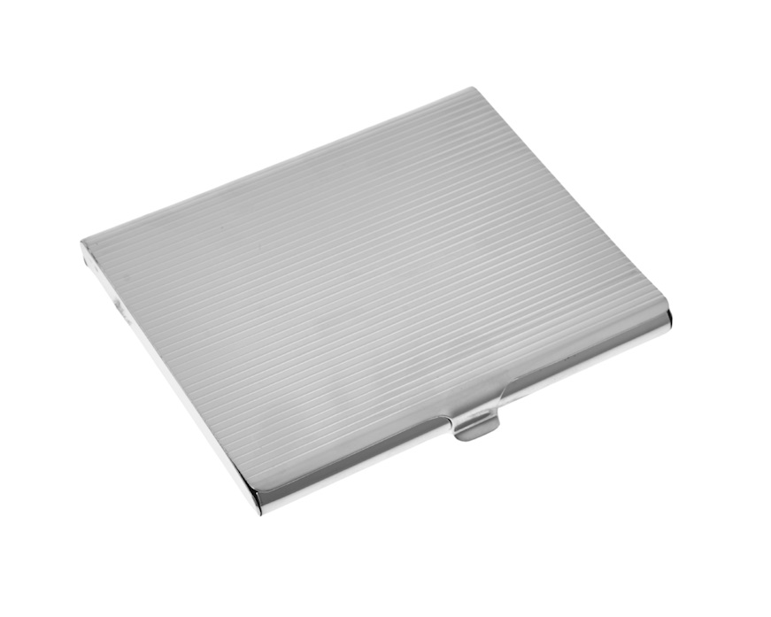 Cigarette case silver stripe Selezione Zanolli