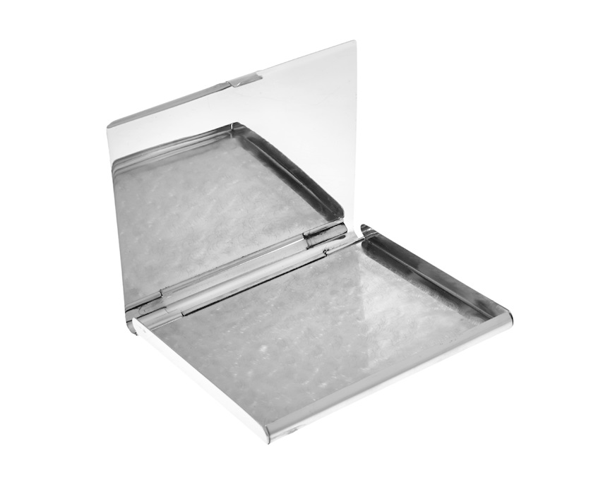 Cigarette case silver stripe Selezione Zanolli