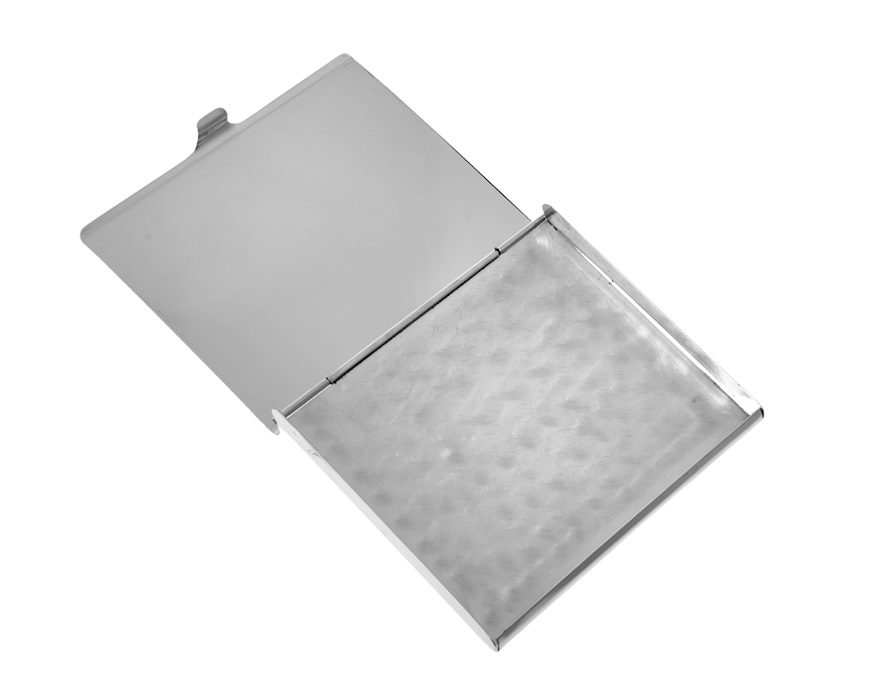 Cigarette case silver stripe Selezione Zanolli