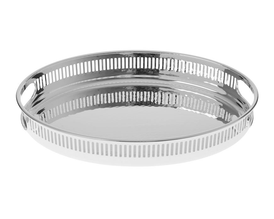 Cestino pane ovale argento trilaminato a galleria Selezione Zanolli