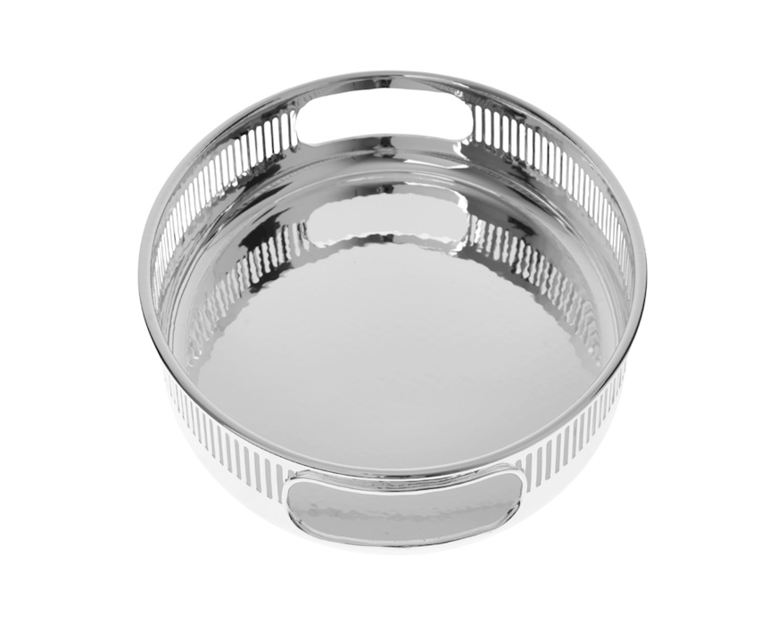Cestino pane ovale argento trilaminato a galleria Selezione Zanolli