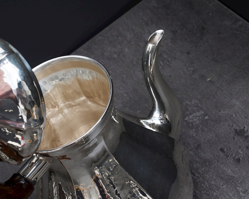 Servizio da the e caffè argento 1404 grammi 4 pezzi in stile Settecento usato ricondizionato Zanolli Vintage