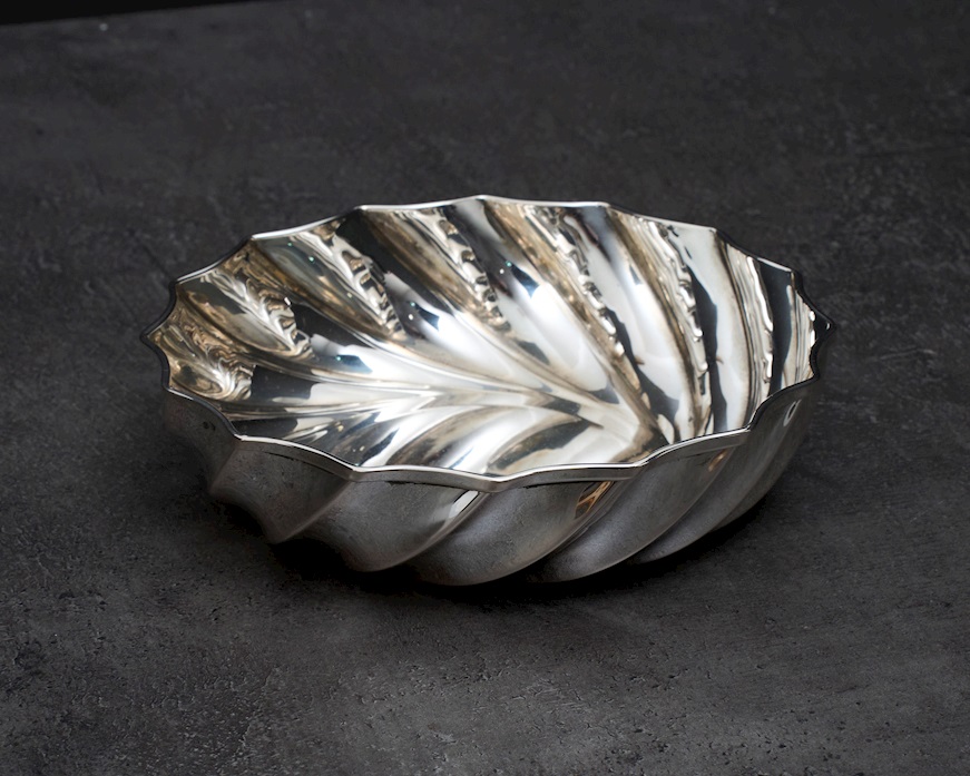 Ciotola tonda argento 124 grammi torcion usato ricondizionato Zanolli Vintage