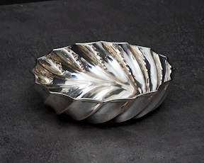 Ciotola tonda argento 124 grammi torcion usato ricondizionato Zanolli Vintage
