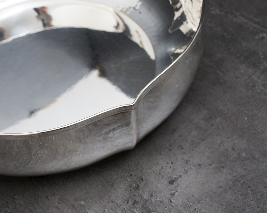 Ciotola tonda argento 397 grammi in stile Settecento usato ricondizionato Zanolli Vintage