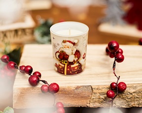 Christmas gift Perfumed candle Vanilla-scented Santa Claus Selezione Zanolli