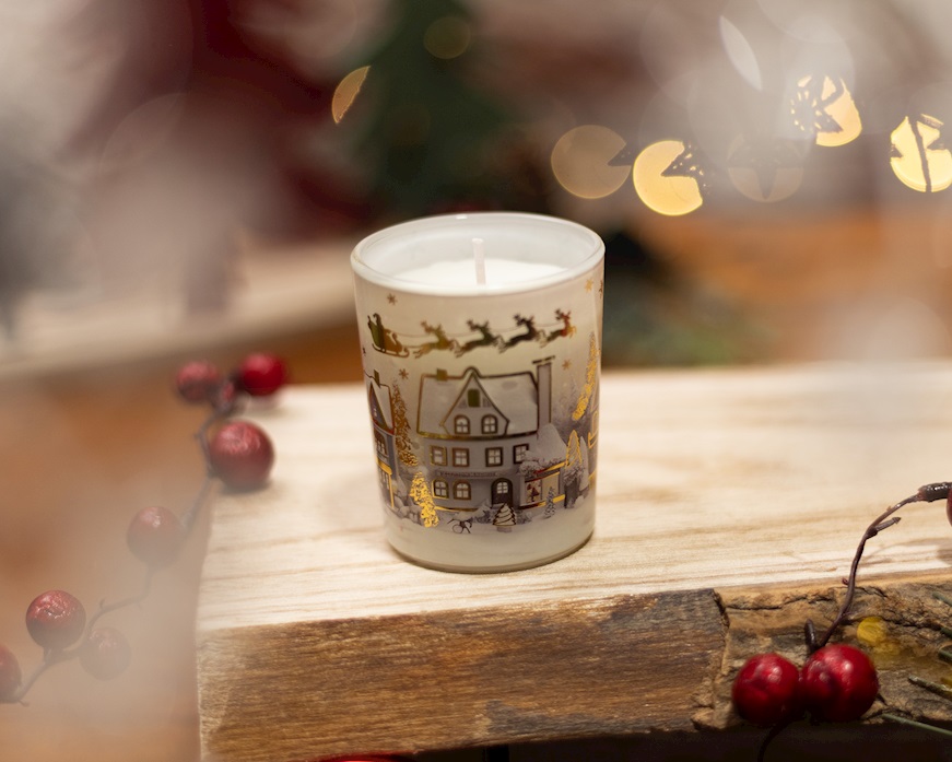 Christmas gift Perfumed candle Vanilla-scented sleigh Selezione Zanolli