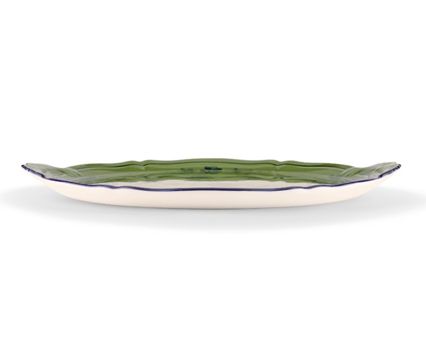 Cake plate Oriente Italiano Malachi porcelain Richard Ginori