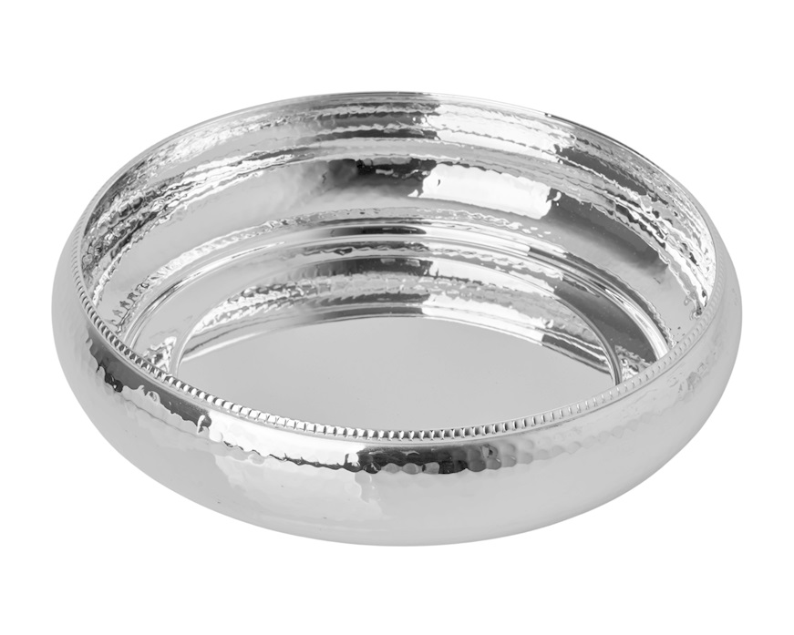 Ciotola tonda silver plated in stile San Marco Selezione Zanolli