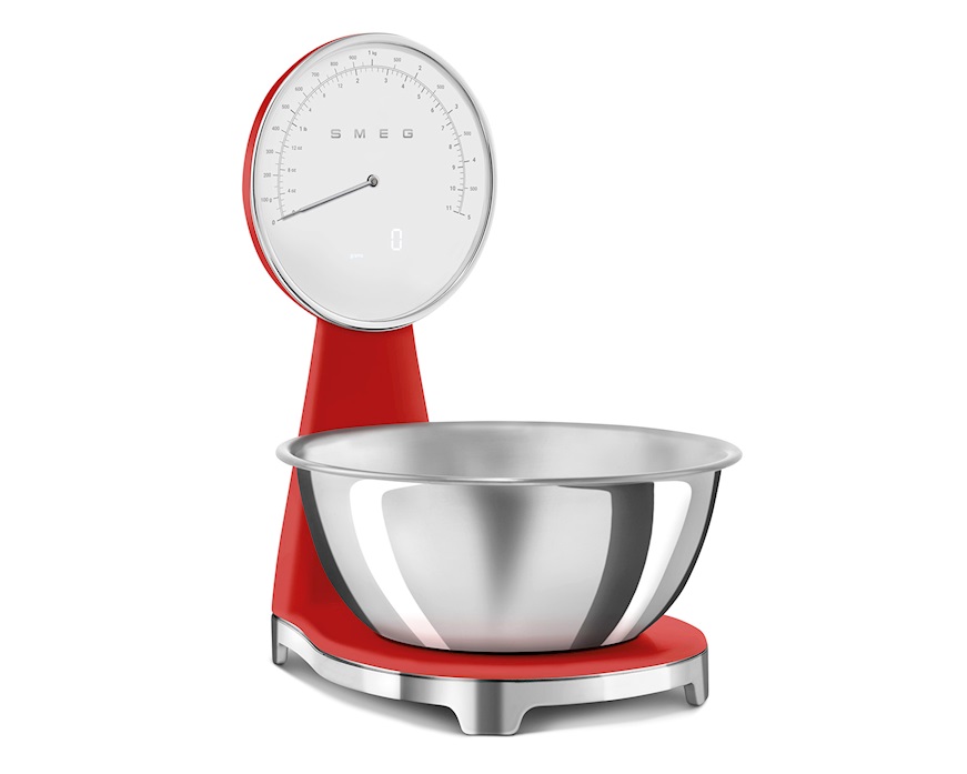 Bilancia da cucina 50's Style Rosso Smeg