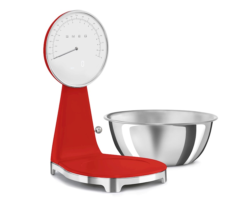 Bilancia da cucina 50's Style Rosso Smeg