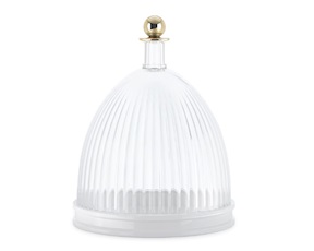 Stand La Coupole transparent and white Kartell