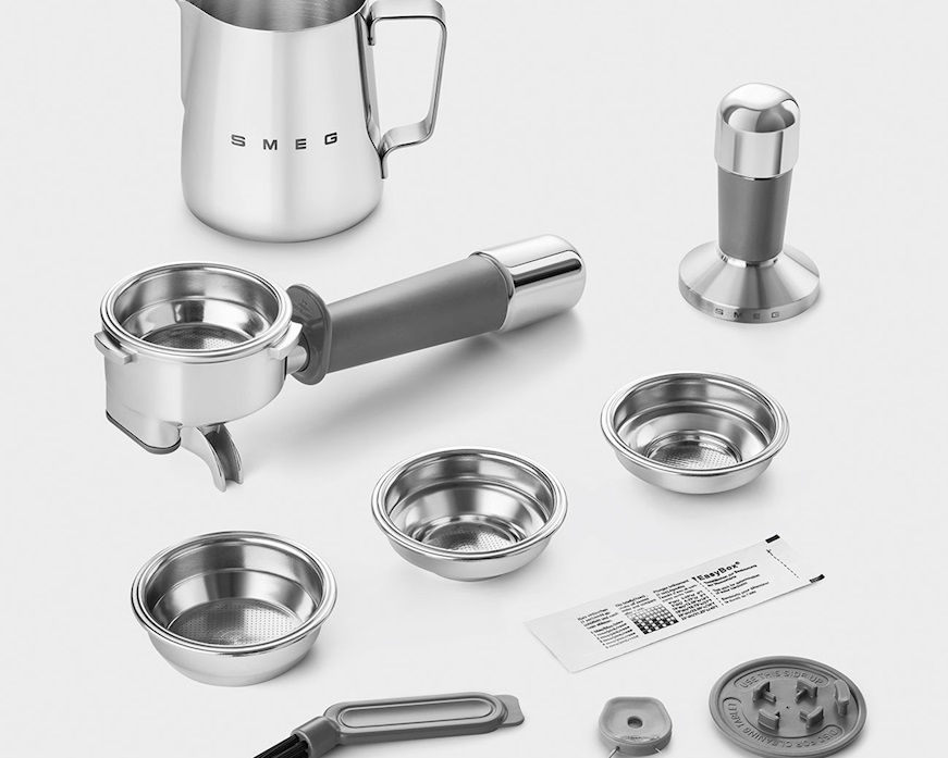 Macchina da caffè Manuale con macina caffè Nero Smeg