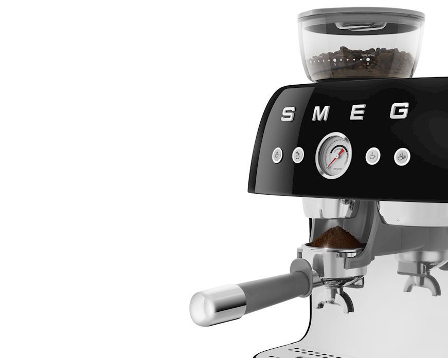 Macchina da caffè Manuale con macina caffè Nero Smeg