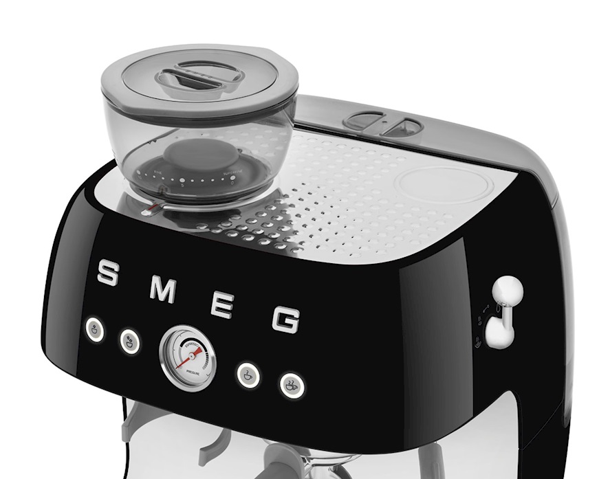 Macchina da caffè Manuale con macina caffè Nero Smeg