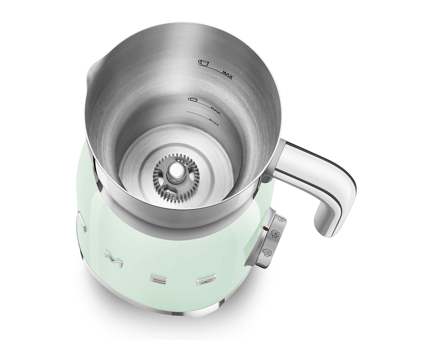 Milk frother pastel green Smeg
