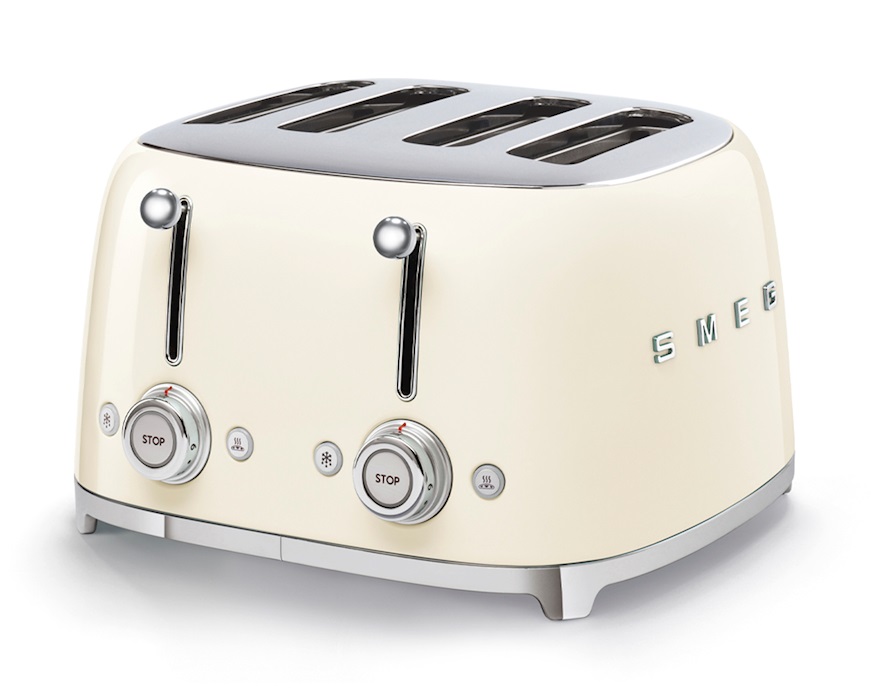Toaster 4 slices cream Smeg
