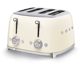 Toaster 4 slices cream Smeg