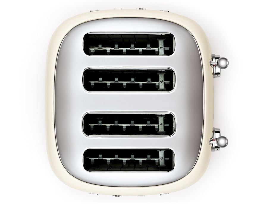 Toaster 4 slices cream Smeg