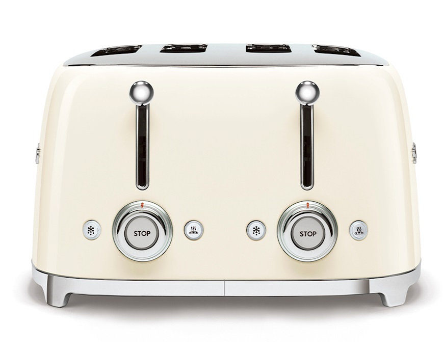 Toaster 4 slices cream Smeg