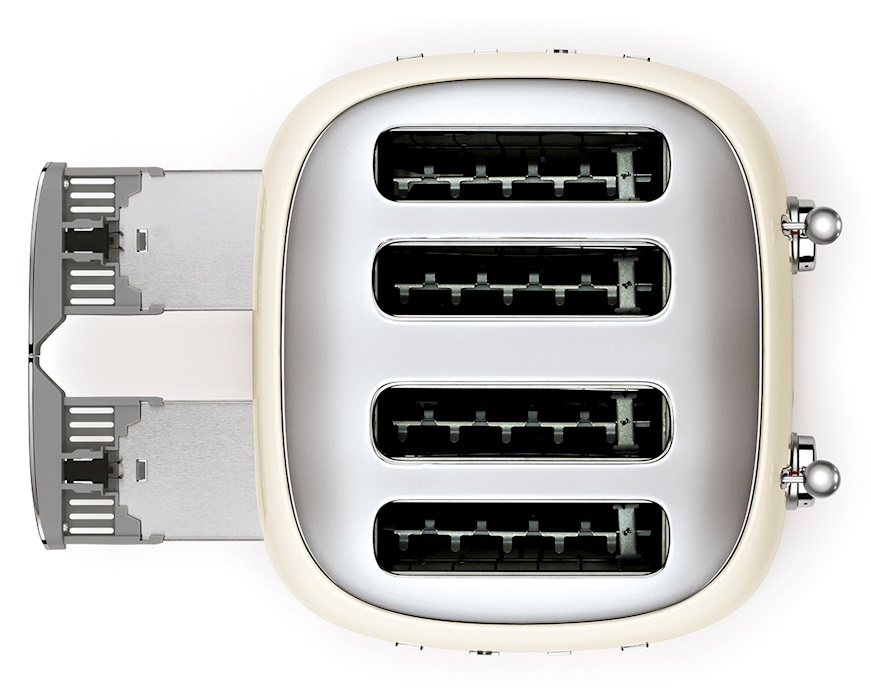 Toaster 4 slices cream Smeg