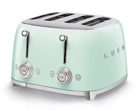 Toaster 4 slices pastel green Smeg