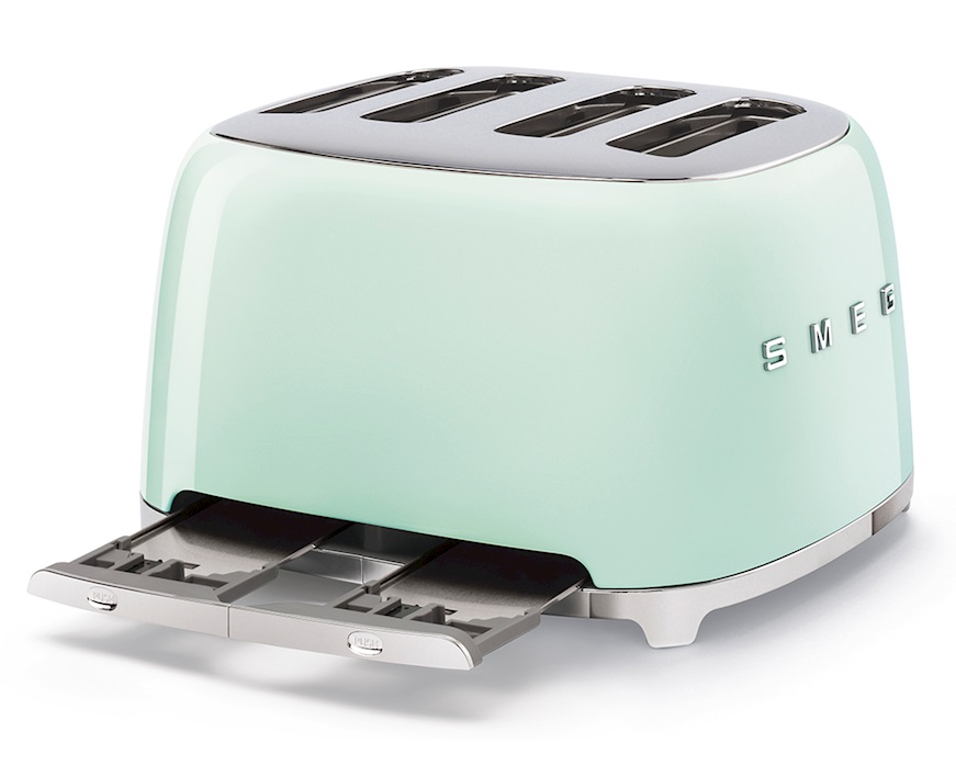 Toaster 4 slices pastel green Smeg